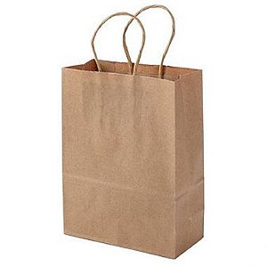 Sacola de Papel Kraft Pequena 11x15cm - 10 Un