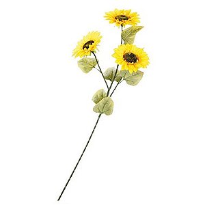 Enfeite Girassol Artificial 88cm - 3 Un