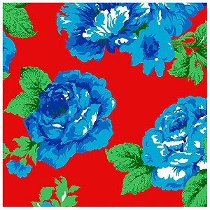 Tecido para Decoração de Festa Junina - Chita Vermelha - 1,50x1,00 Metro