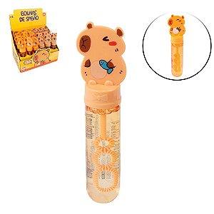 Lembrancinha Infantil - Bolha de Sabão Bastão Capivara Sortidos 14cm - 1 Un