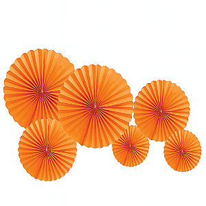 Kit Enfeite de Papel Composê Color Vermelho - 6 Peças