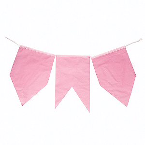 Bandeirinhas Junina de Papel Seda Rosa Bandeirola 10 Metros - 1 Un