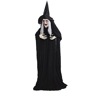 Bruxa Amalia Com Som, Luz e Movimento 1,86 Metros - 1 Un