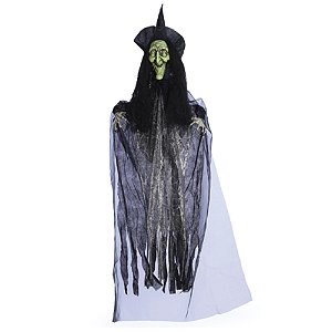 Bruxa Samira Com Som, Luz e Movimento 1,20 Metros - 1 Un