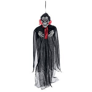 Caveira Vampiro Massimo Para Pendurar 52cm - 1 Un