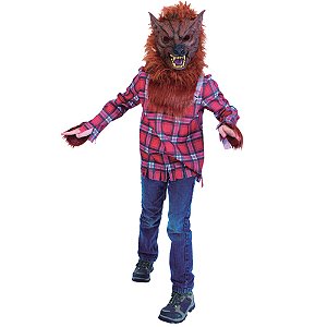 Fantasia Halloween Infantil - Lobisomem 6 a 8 Anos - 1 Un