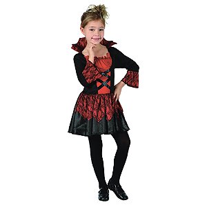 Fantasia Halloween Infantil - Vampirinha 6 a 8 Anos - 1 Un