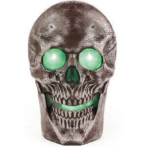 Lanterna Crânio Com Luz 30cm - 1 Un