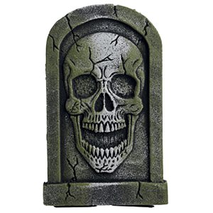Lápide Crânio Assustador Halloween 40cm - 1 Un