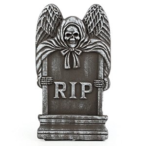 Lápide Morte Assustadora Halloween 39,5cm - 1 Un