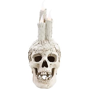 Vela de Resina Crânio 28x11cm - 1 Un