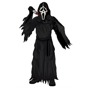 Painel Halloween Horripilante Pânico - 1 Un