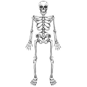 Painel Halloween Horripilante Esqueleto - 1 Un