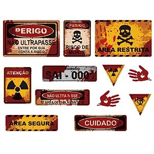 Kit Paineis Impresso Pequeno Halloween Horripilante - 1 Un