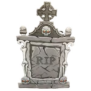 Enfeite Grande Impresso Halloween Horripilante Lápide 54,5cm - 1 Un