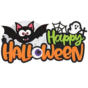 Painel Halloween Cute Letreiro - 1 Un