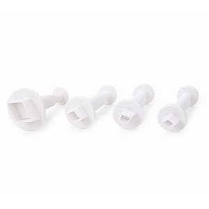 Cortador e Marcador Ejetor Plástico Losango - Jogo com 4 Un - Cromus Allonsy