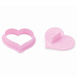 Cortador e Marcador Temático Coração - Jogo com 6 Un - Cromus Allonsy