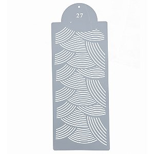 Estencil Para Bolo Ornamental-St39-27 15x39cm - 1 Un - Cromus Allonsy