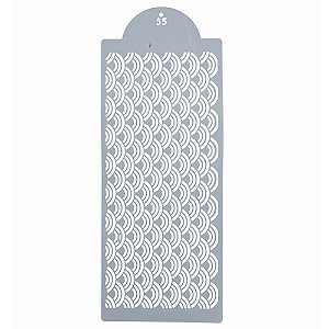 Estencil Para Bolo Ornamental-St39-35 15x39cm - 1 Un - Cromus Allonsy