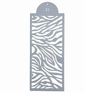 Estencil Para Bolo Textura-St39-21 15x39cm - 1 Un - Cromus Allonsy
