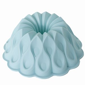 Forma de Silicone Redonda Coroa Azul 26x26x10cm - 1 Un - Cromus Allonsy