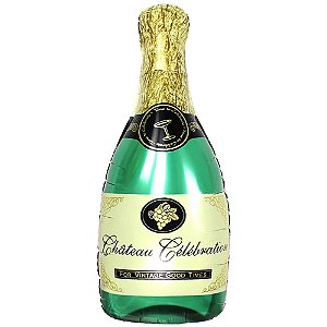 Balão Metalizado Garrafa de Champanhe 80cm