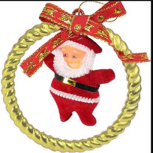 Enfeite Papai Noel Natalino 8x8cm - 1 Un