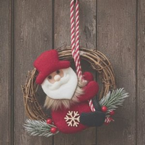 Guirlanda Natalina com Papai Noel 14cm - 1 Un