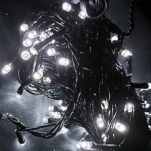 Pisca Pisca Fio Verde 10 Metros com 100 Leds Branco - 110 Volts