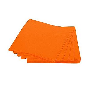 Guardanapos de Papel 24cmx24cm Liso Laranja - 20 Un