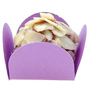 Forminha Para Doces Quadrada nº7 Liso Lilás - 50 Un