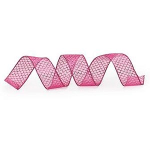 Fita Bola com Glitter Rosa 3,8 cm x 9,14 mts (Fitas Natalinas) - 3 Un