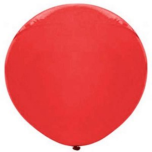 Balão Big Gigante Bexigão 25" Liso Vermelho - 1 Un