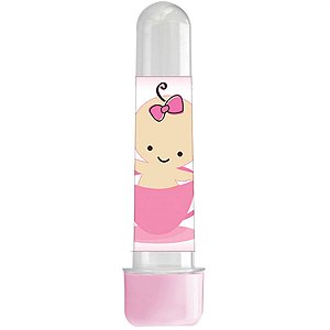 Tubete Porta-doces Grande Chá de Bebê Rosa