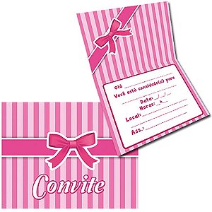 Convite Especial Rosa e Pink - 08 Un