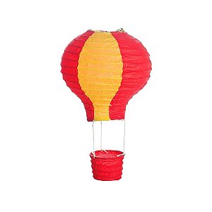 Balão Amarelo Vermelho Médio 25x25