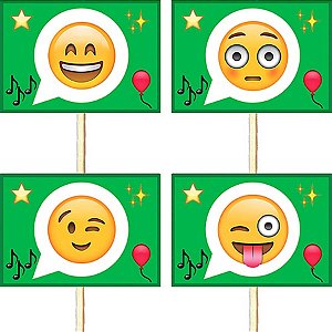 Lolipop para Cupcake Especial Whatsapp - 10 Un
