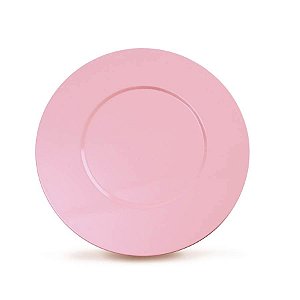 Romântico - Sousplat Liso Rosa - 6 Un