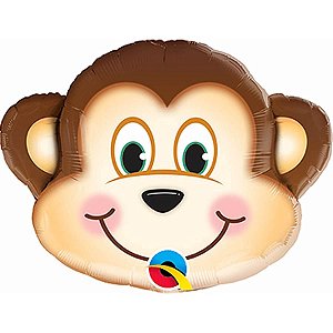 Balão Metalizado Mini Shape 36cm - Macaco