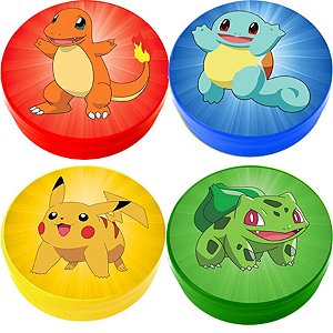 Latinha Plástica 5x1 Lembrancinha Pokémon BICHINHOS - 04 Un