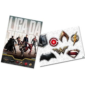 Festa Liga da Justiça - Kit Decorativo Cartonado Liga da Justiça o Filme