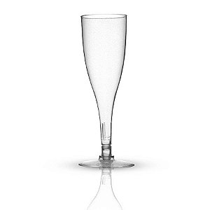 Taça em Acrílico para Champagne Tulipa 140ml - 05 Un