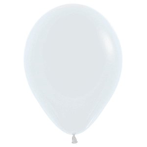 Balão Látex Fashion Branco 5" / 13cm - 50 Un