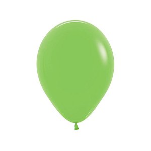 Balão Látex Fashion Verde Lima 10" / 25cm - 50 Un