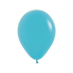 Balão Látex Fashion Azul Caribe 10" / 25cm - 50 Un