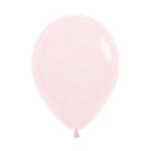 Balão Látex Pastel Mate Rosa 12" / 30cm - 50 Un