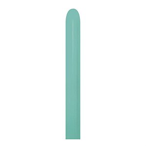 Balão Látex Twist Fashion Agua Marinha 260'' / 5x150cm - 50 Un
