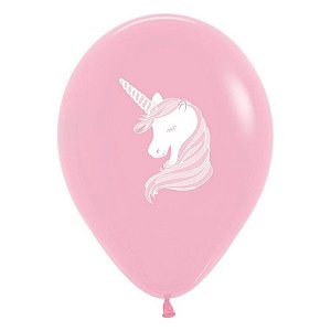 Balão Látex Impressão 2 Lados Fashion Unicórnio Sortido 12" / 30cm - 50 Un