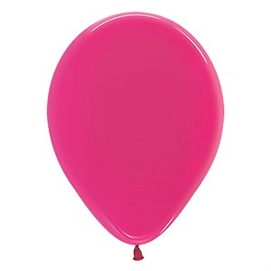 Balão Látex Cristal Fucsia 5" / 13cm - 50 Un